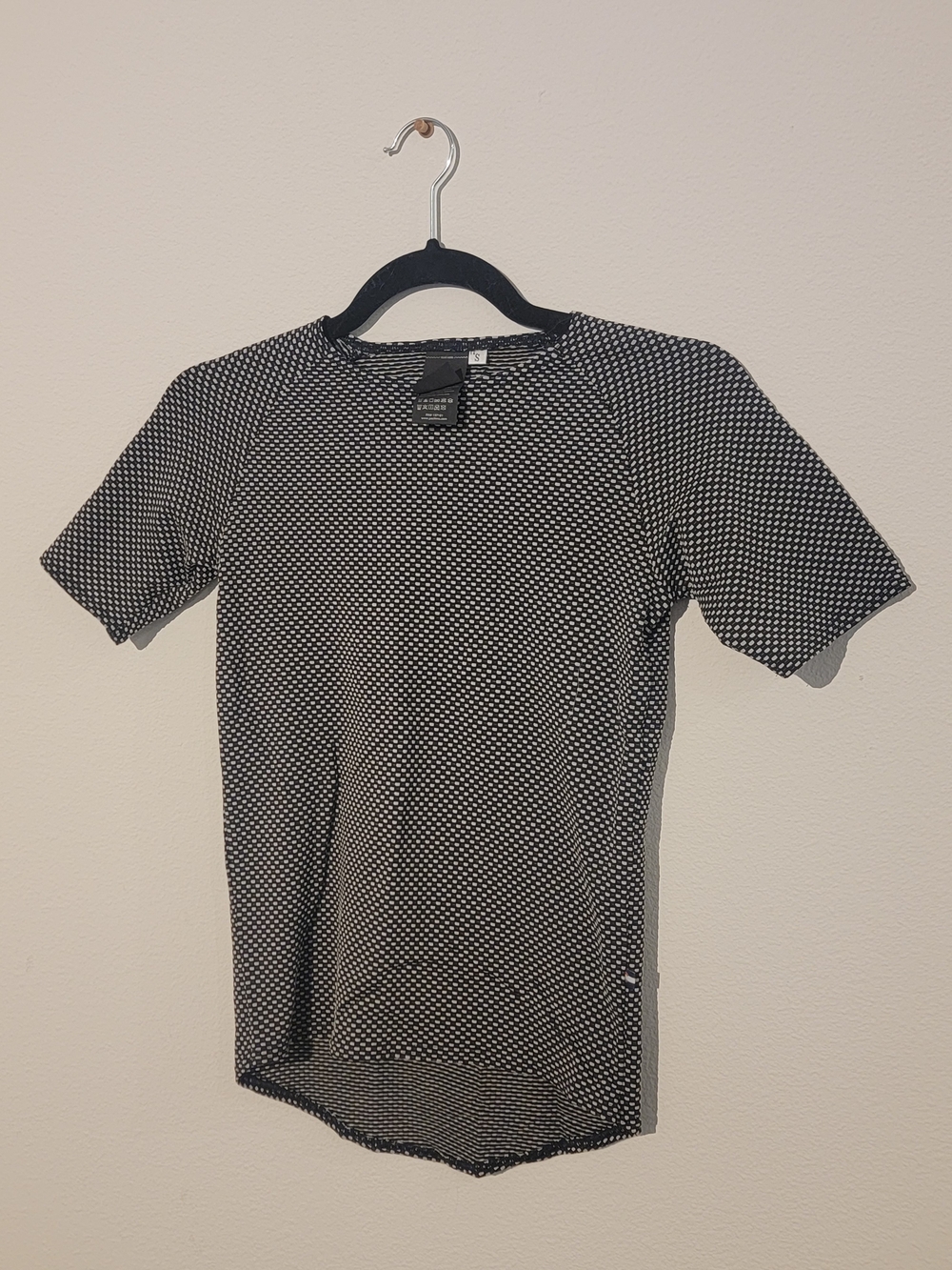 Black and White Micro Dot Short-Sleeve Tee
